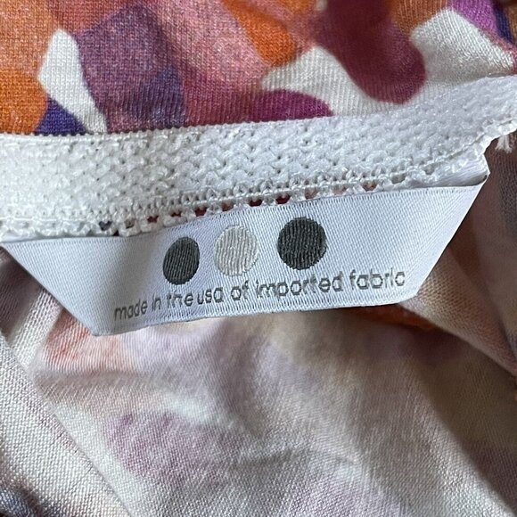 Three Dots Dress Womens Medium Maxi Multicolored Sleeveless Drawstring Racerback - Picture 11 of 14